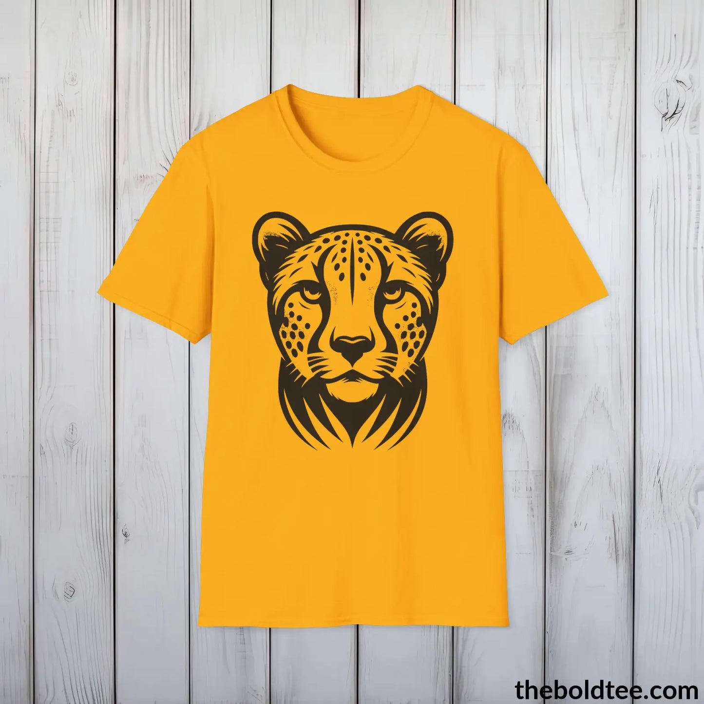 Cheetah Tee - Casual, Sustainable & Soft Cotton Crewneck Unisex T-Shirt - 9 Bold Colors