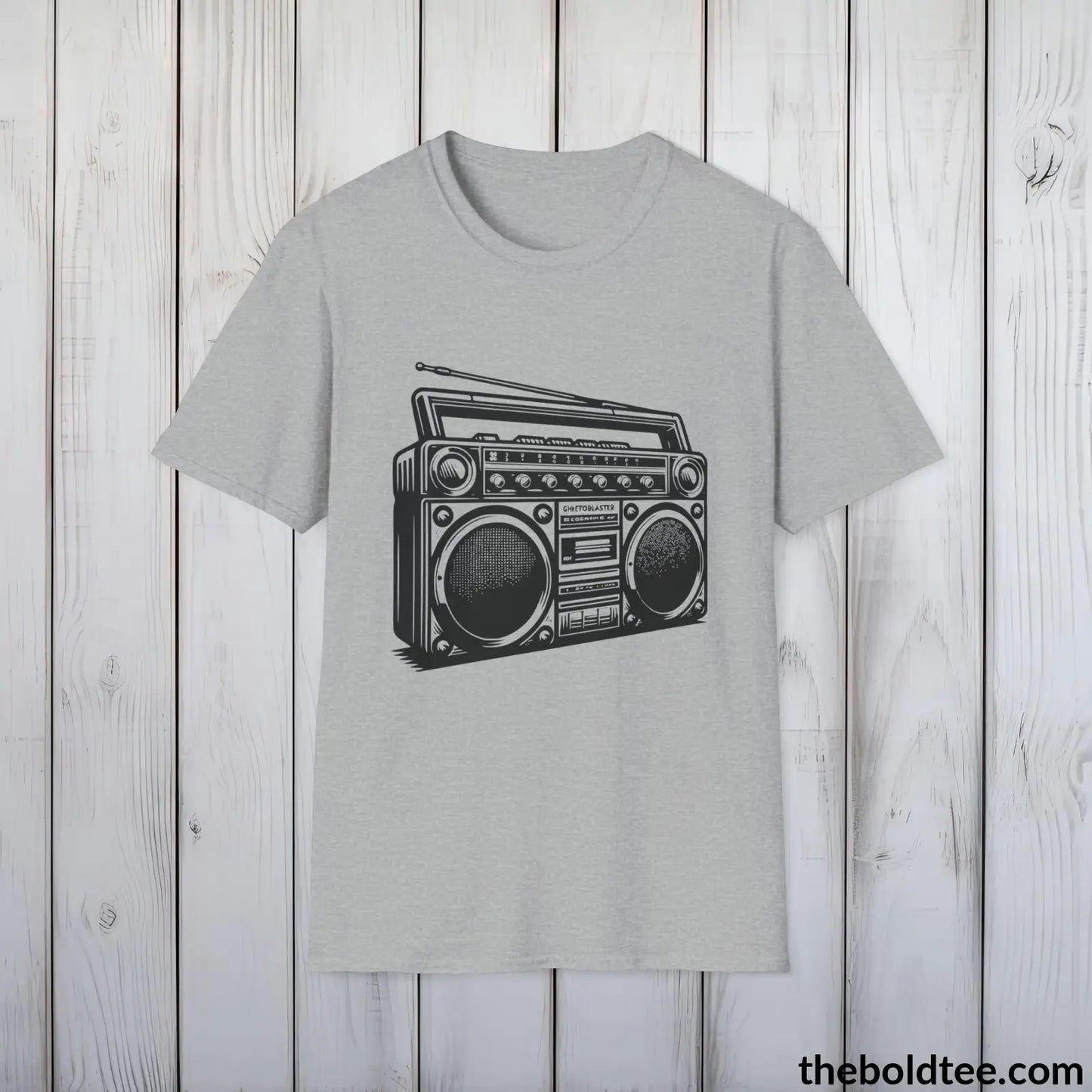 Cool 80s Hip Hop Swagger Tee - Premium Soft Cotton Crewneck Unisex T-Shirt - 8 Trendy Colors