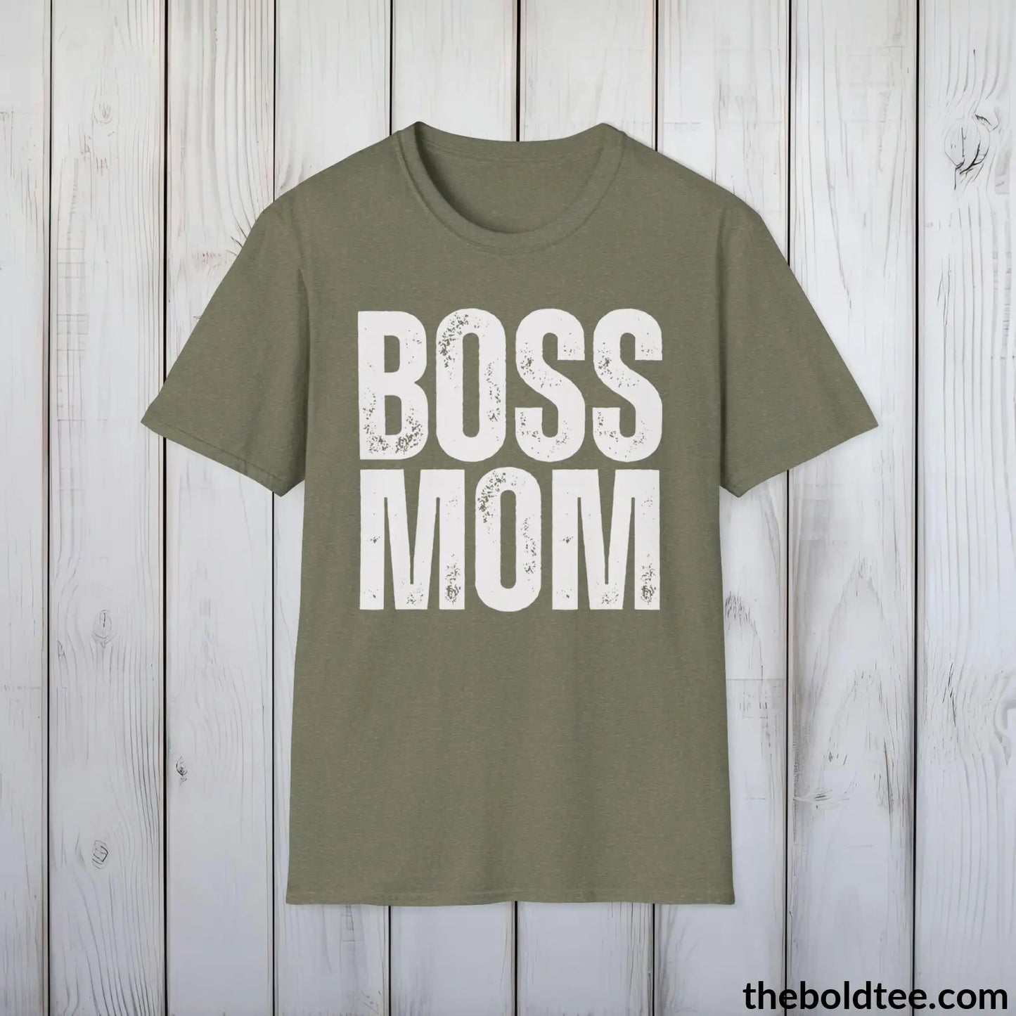 Boss Mom Tee | Empowered Mom Classic Cotton Tee | Perfect Mom Gift | Soft & Versatile | 9 Colors Available