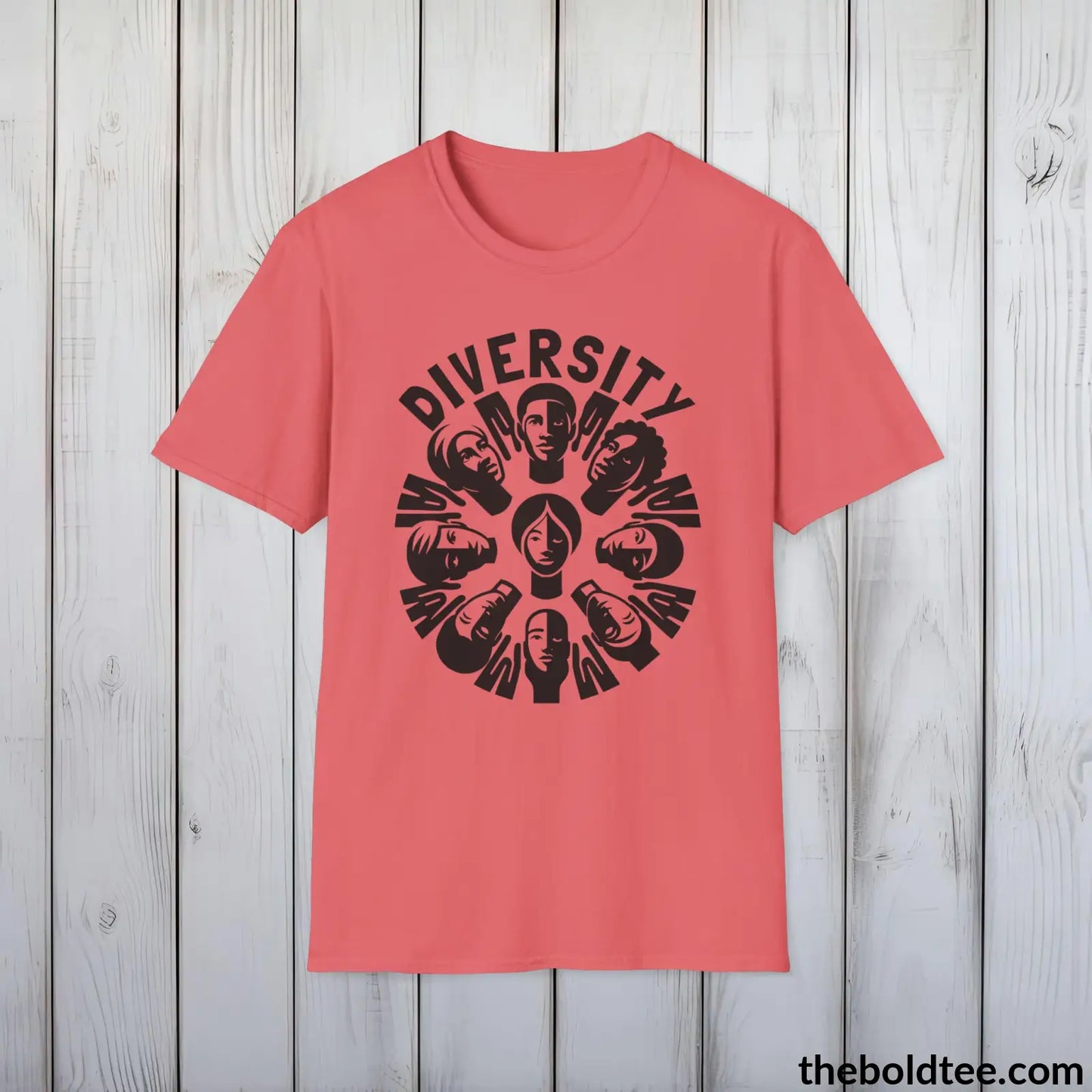 Diversity Awareness Tee - Sustainable & Soft Cotton Crewneck Unisex T-Shirt - 8 Trendy Colors