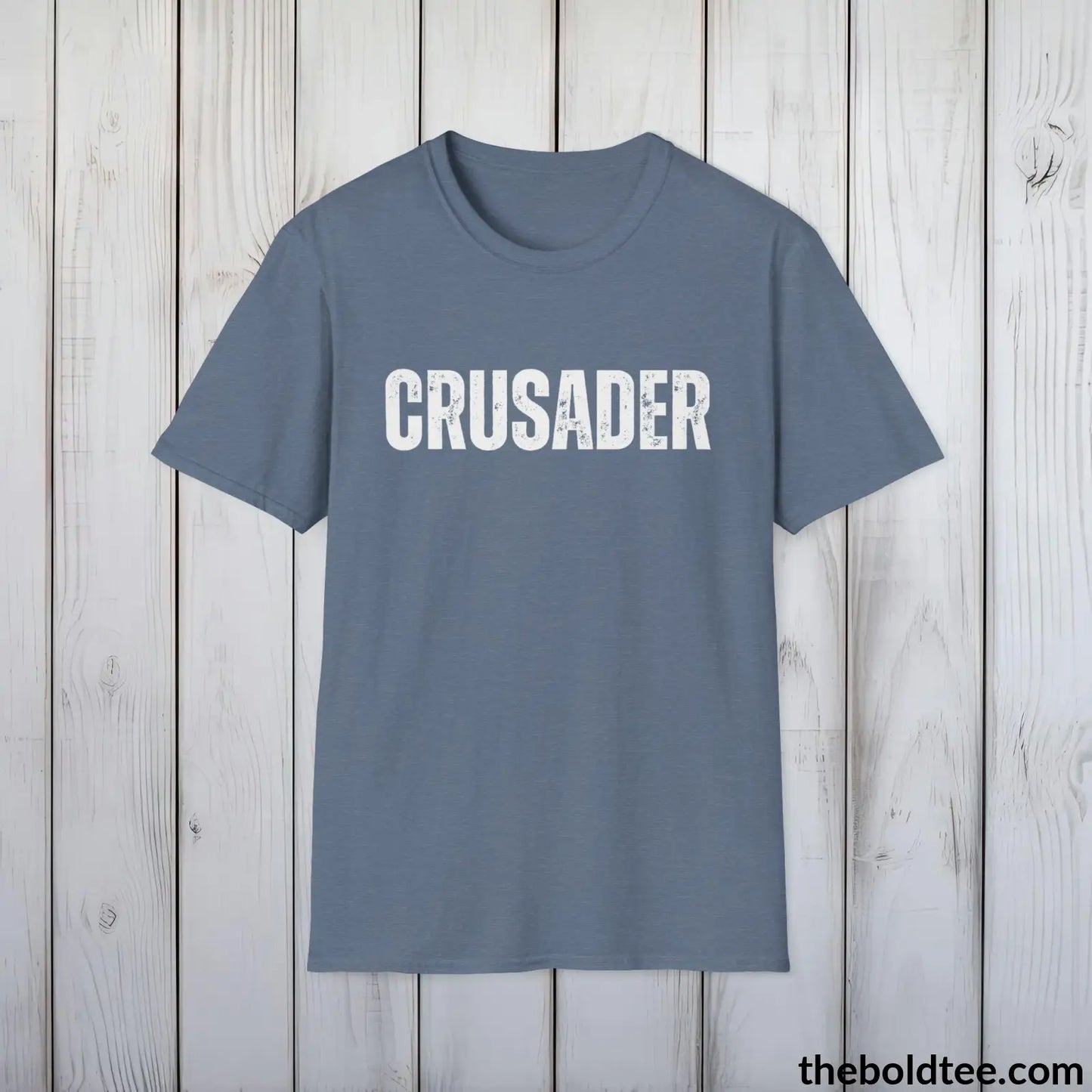 CRUSADER Tee - Bold Urbnan Cotton T-Shirt - 9 Epic Colors Available