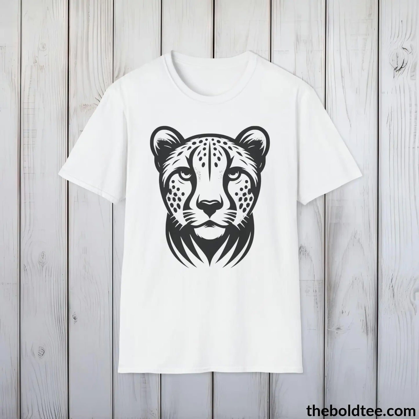 Cheetah Tee - Casual, Sustainable & Soft Cotton Crewneck Unisex T-Shirt - 9 Bold Colors