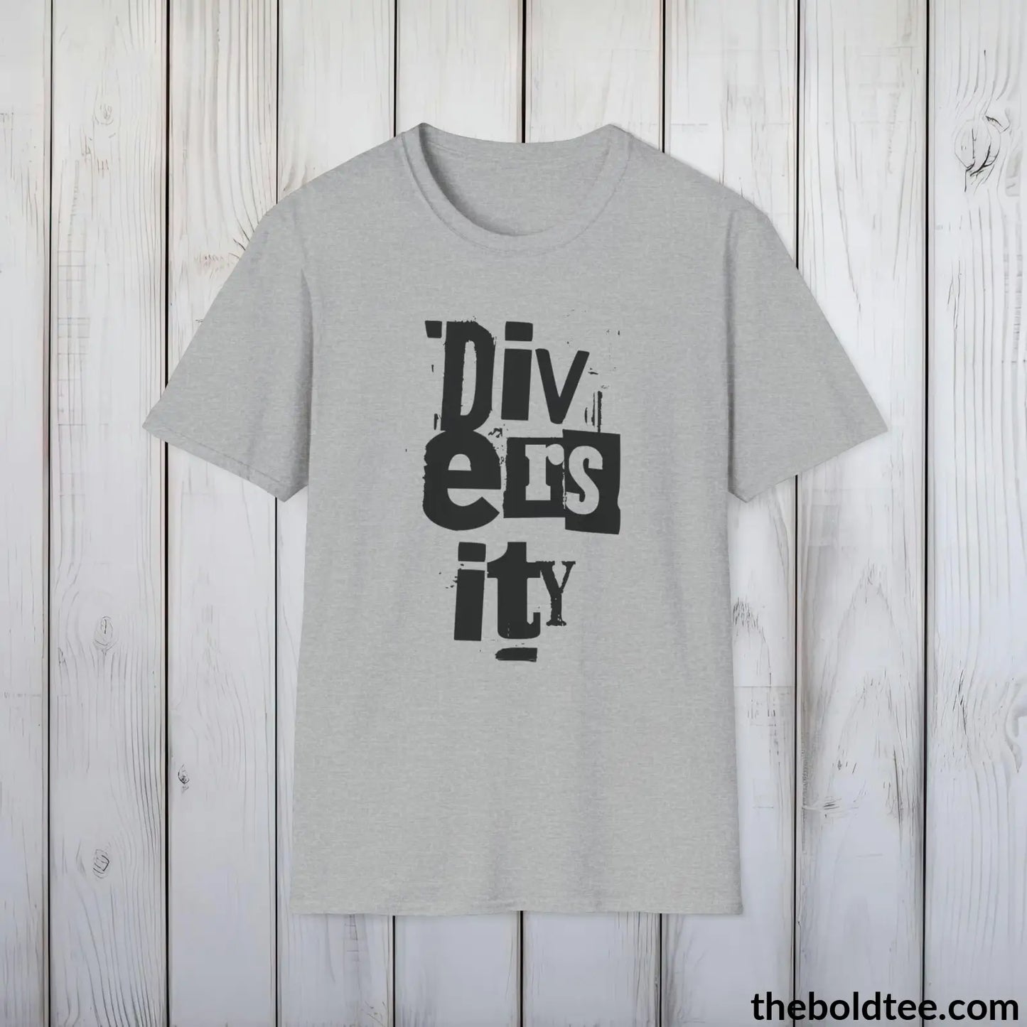 Diversity Awareness Tee - Sustainable & Soft Cotton Crewneck Unisex T-Shirt - 8 Trendy Colors