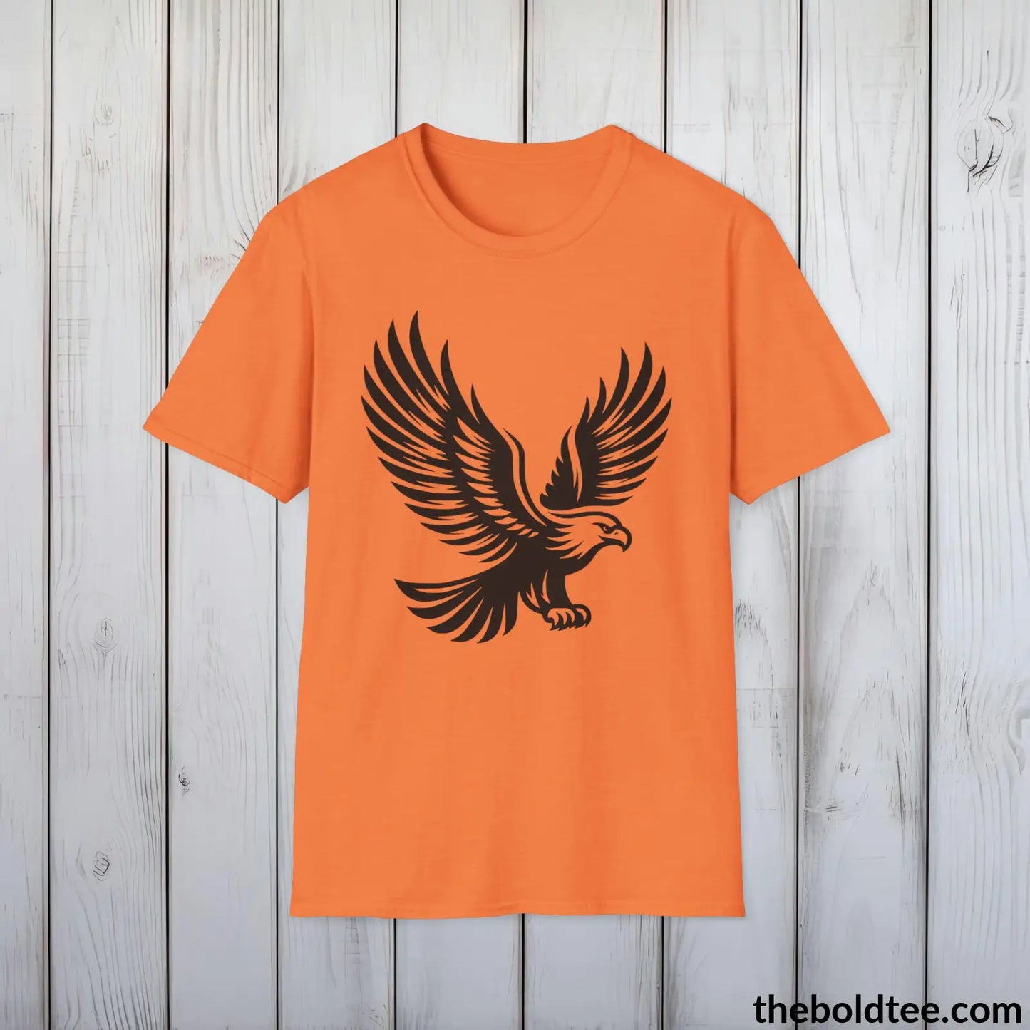 Eagle Tee - Casual, Sustainable & Soft Cotton Crewneck Unisex T-Shirt - 9 Bold Colors