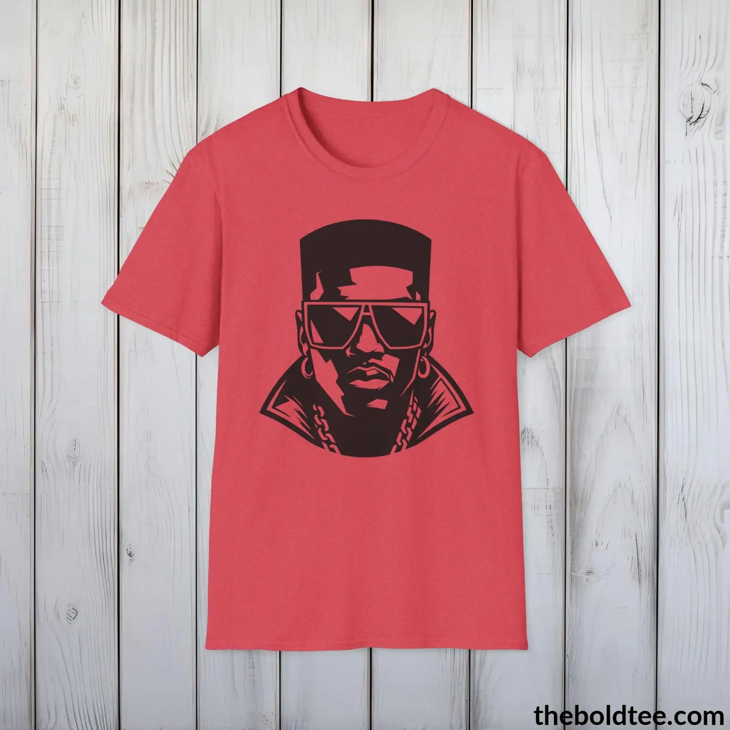 Cool 80s Hip Hop Swagger Tee - Premium Soft Cotton Crewneck Unisex T-Shirt - 8 Trendy Colors