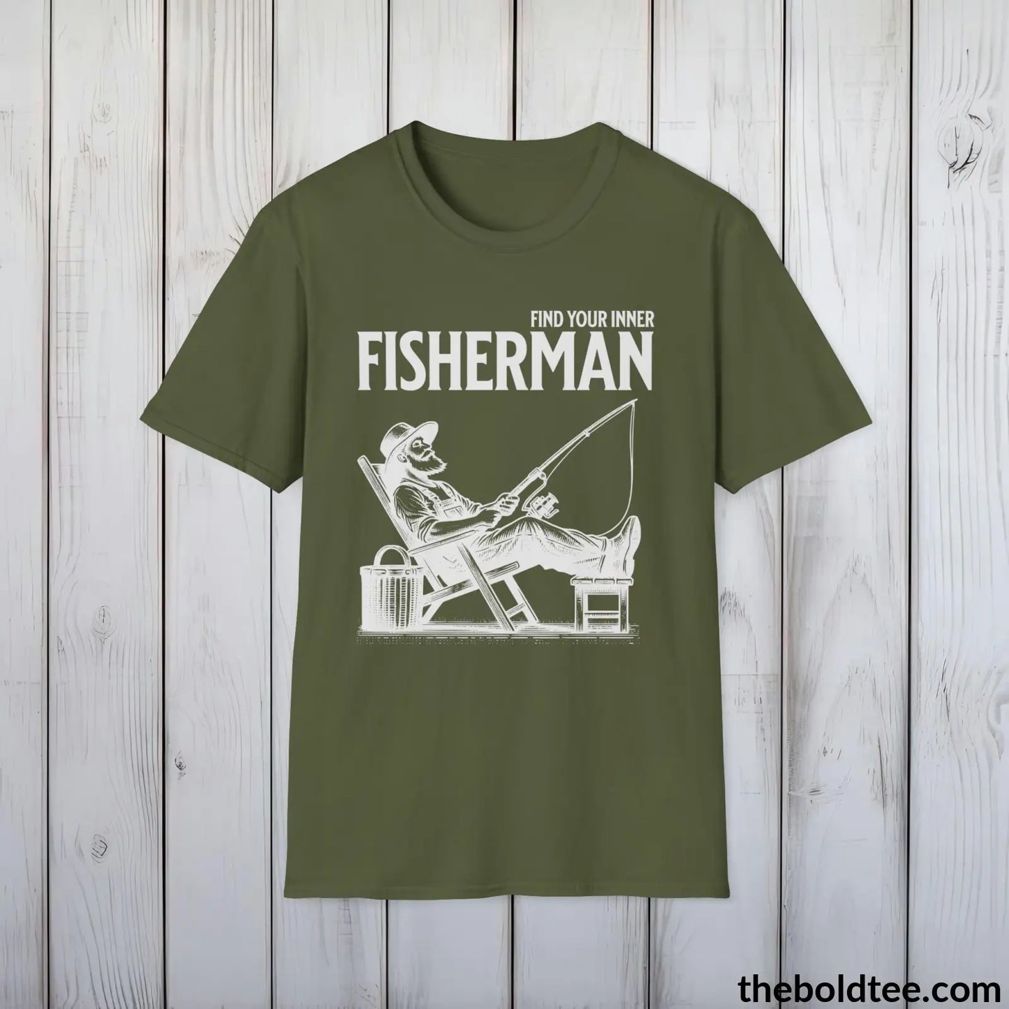 Find Your Inner Fisherman T-Shirt - Fishing Gift For Fishermen - Premium Fishing Graphic Tee - Sport Fishing T-Shirt - 9 Colors Available