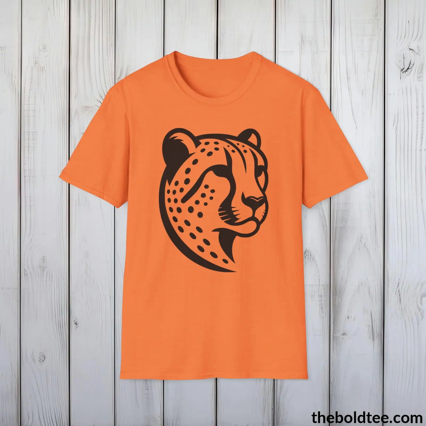 Cheetah Tee - Casual, Sustainable & Soft Cotton Crewneck Unisex T-Shirt - 9 Bold Colors