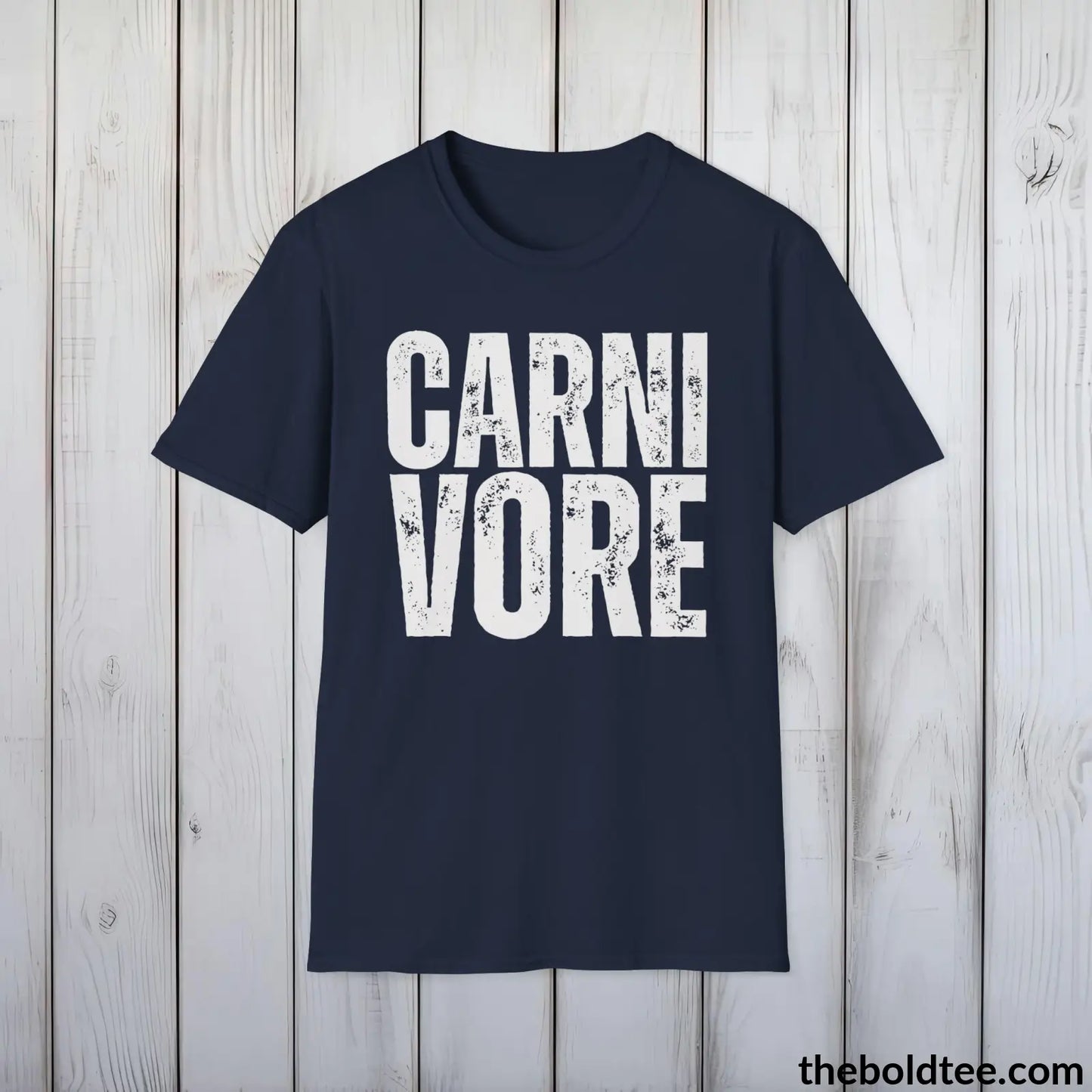 Bold Carnivore Tee - Casual Soft, Sustainable Cotton Crewneck T-Shirt - 9 Colors