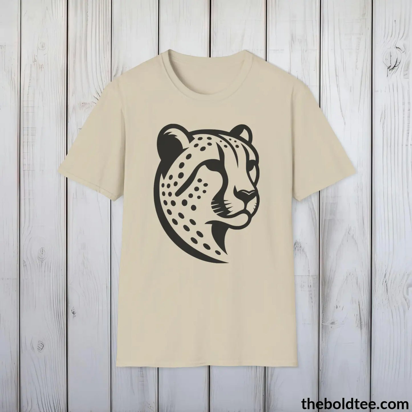 Cheetah Tee - Casual, Sustainable & Soft Cotton Crewneck Unisex T-Shirt - 9 Bold Colors