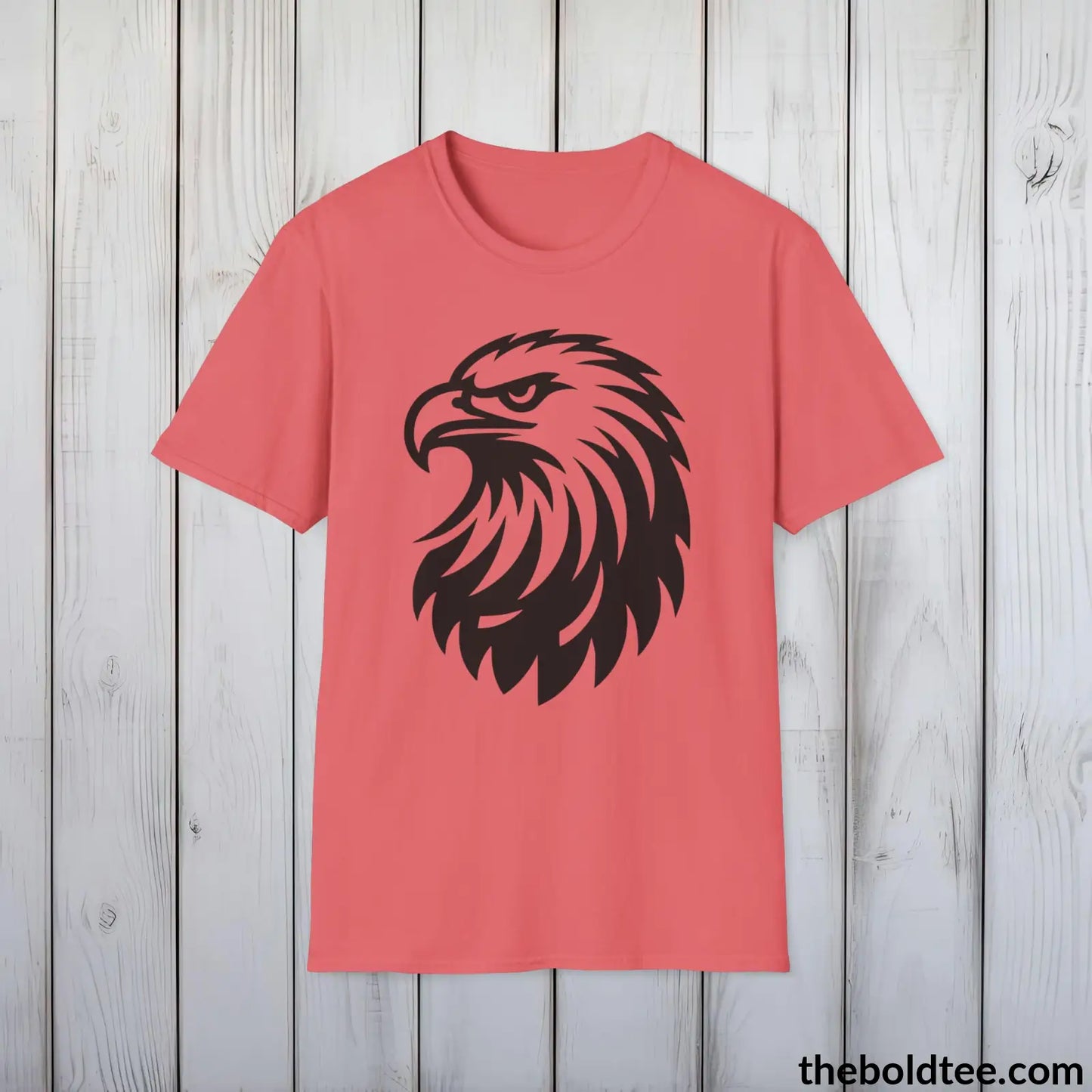 Eagle Tee - Casual, Sustainable & Soft Cotton Crewneck Unisex T-Shirt - 9 Bold Colors