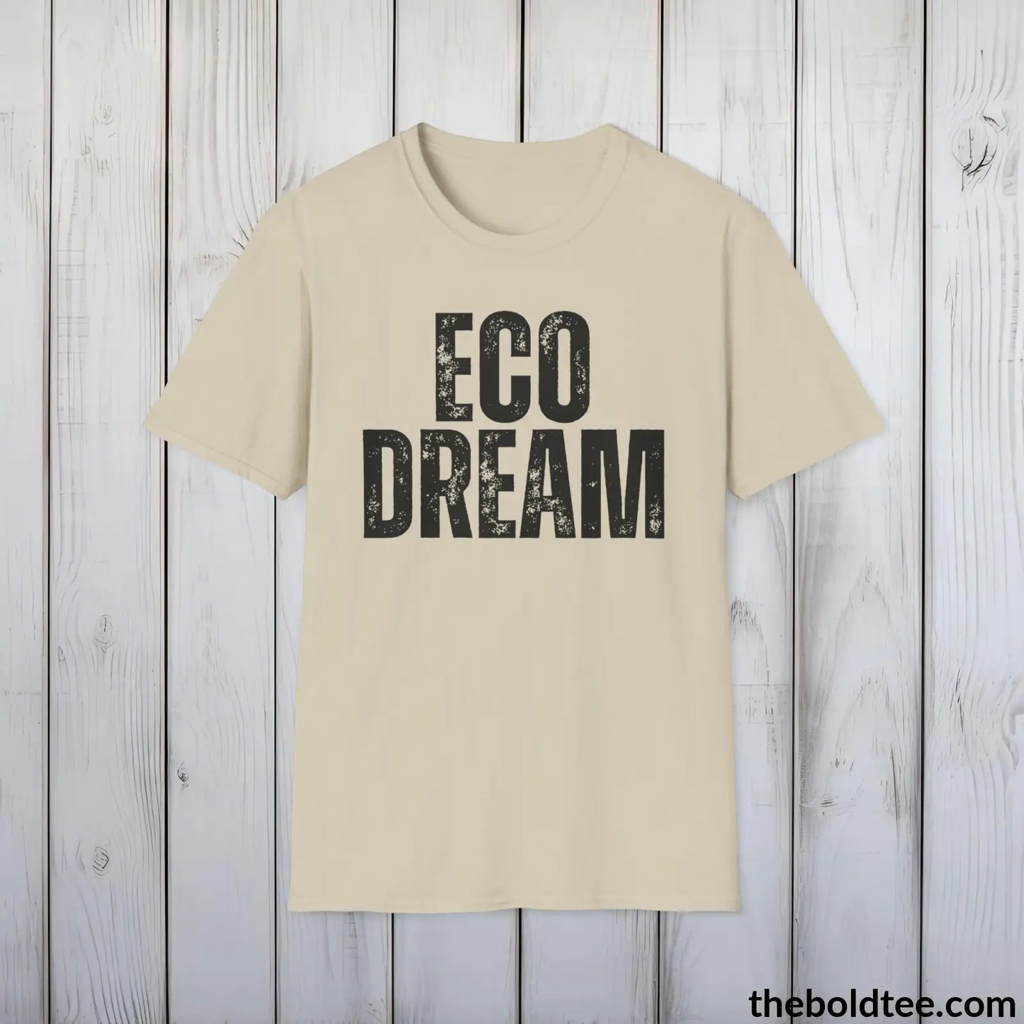 ECO DREAM Tee - Casual, Sustainable & Soft Cotton Crewneck Unisex T-Shirt - 9 Bold Colors