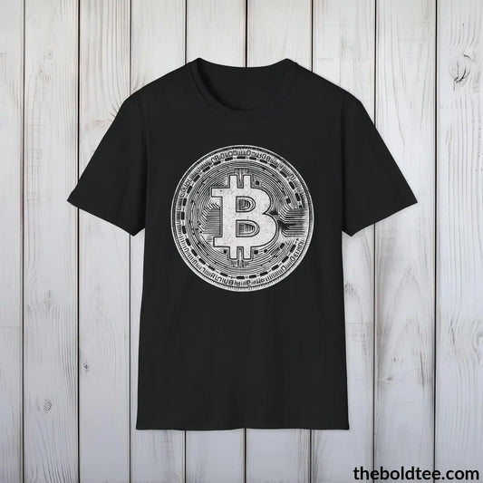 Bitcoin Cryptocurrency Tee - Premium Cotton Crewneck Unisex T-Shirt - 9 Bold Colors