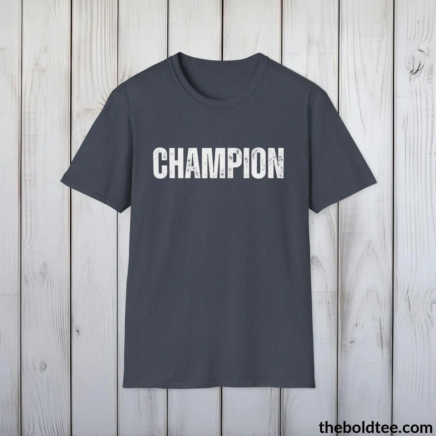 CHAMPION Tee - Bold Urbnan Cotton T-Shirt - 9 Epic Colors Available