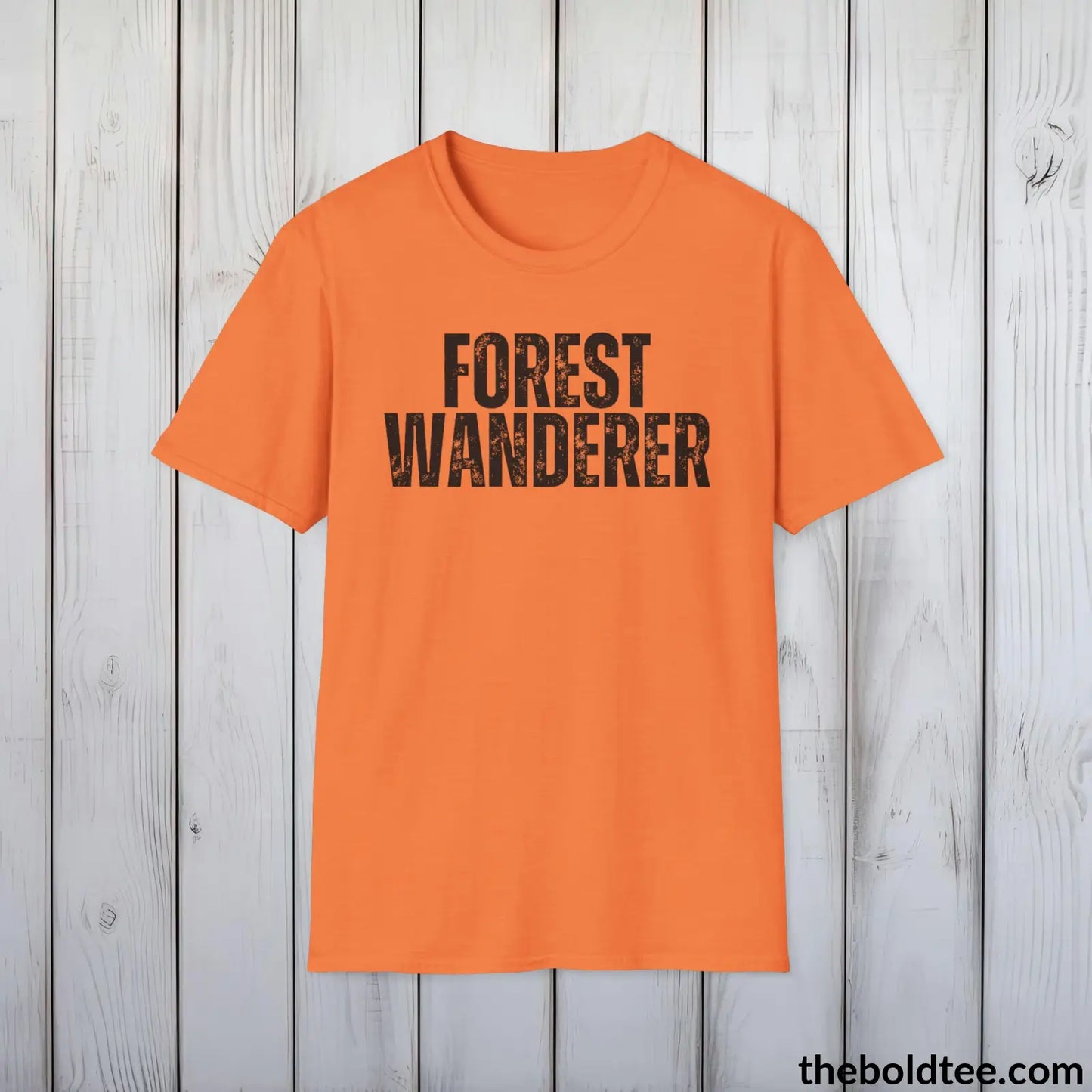 FOREST WANDERER Hiking Tee - Sustainable & Soft Cotton Crewneck Unisex T-Shirt - 8 Trendy Colors