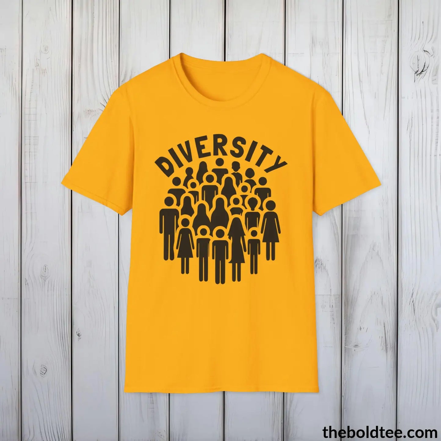 Diversity Awareness Tee - Sustainable & Soft Cotton Crewneck Unisex T-Shirt - 8 Trendy Colors