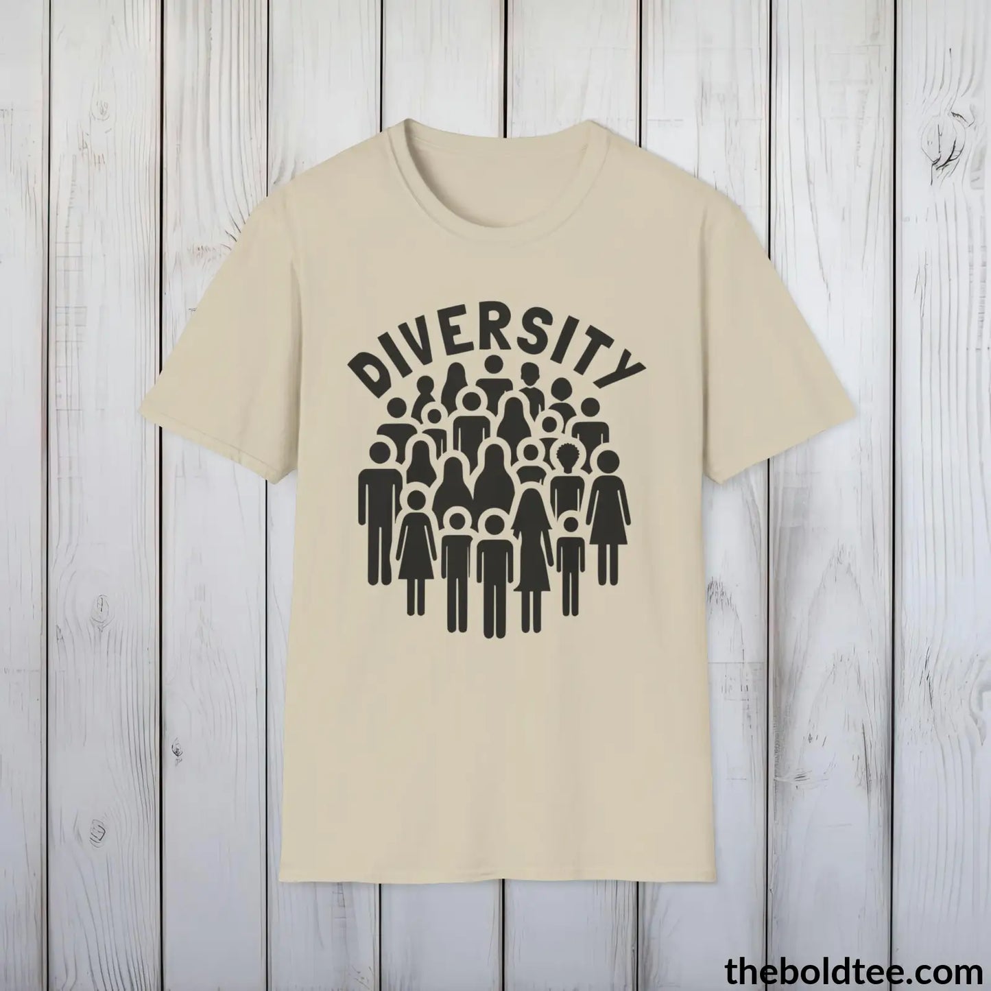 Diversity Awareness Tee - Sustainable & Soft Cotton Crewneck Unisex T-Shirt - 8 Trendy Colors