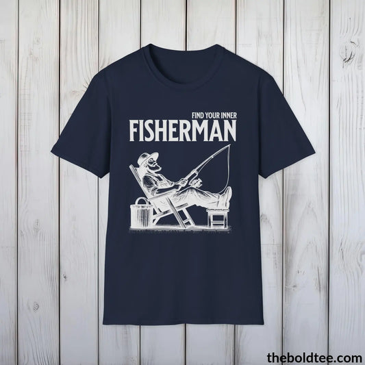 Find Your Inner Fisherman T-Shirt - Fishing Gift For Fishermen - Premium Fishing Graphic Tee - Sport Fishing T-Shirt - 9 Colors Available