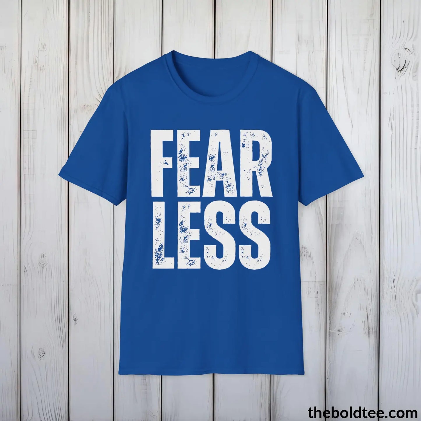 FEARLESS Tee - Casual, Sustainable & Soft Cotton Crewneck Unisex T-Shirt - 9 Bold Colors