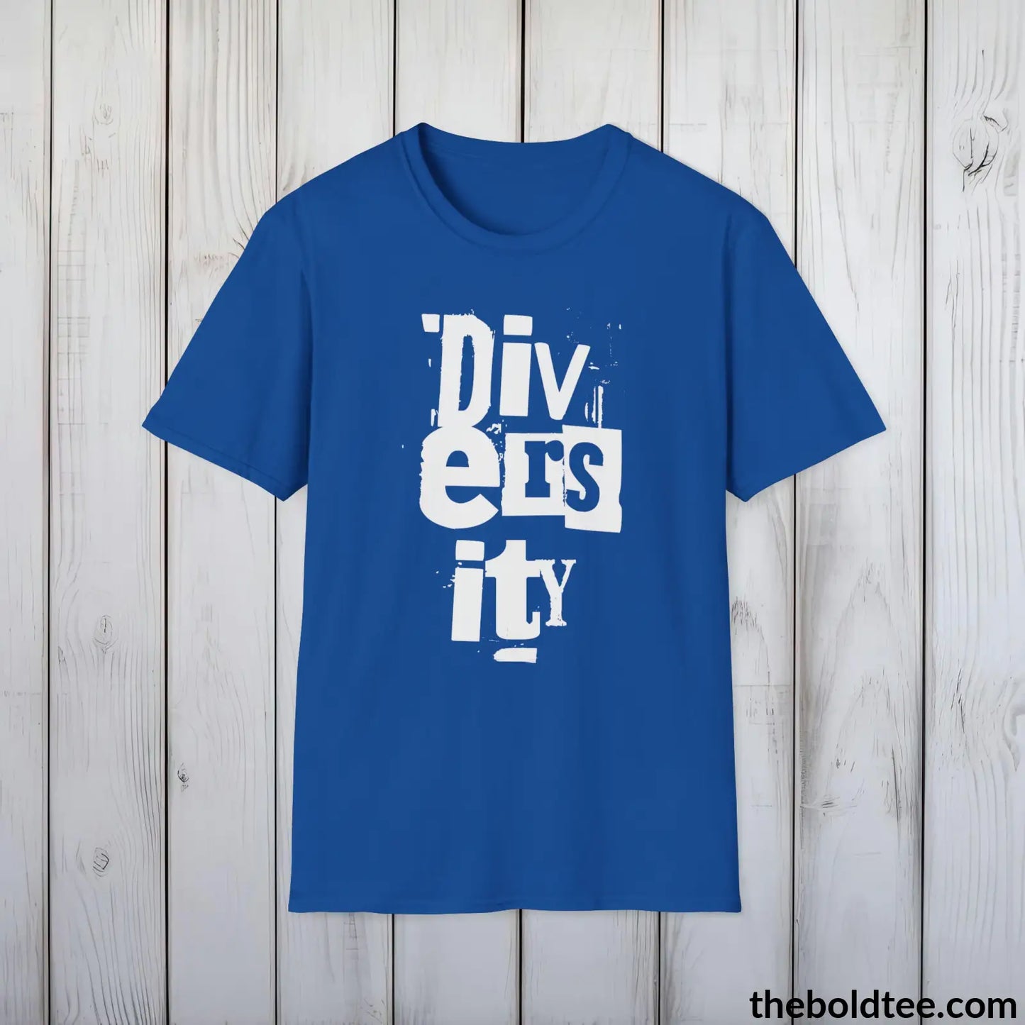 Diversity Awareness Tee - Sustainable & Soft Cotton Crewneck Unisex T-Shirt - 9 Bold Colors