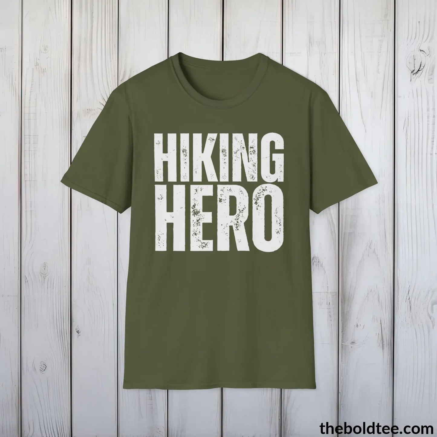 Bold Hiking Tee - Nature Lover Shirt Gift - Outdoor Enthusiasts Adventure T-Shirt  - Comfort in 9 Colors