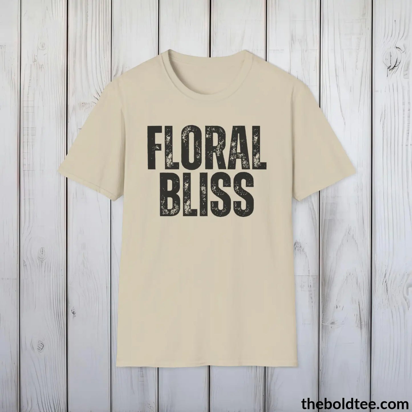 FLORAL BLISS Gardening Tee - Soft & Strong Cotton Crewneck Unisex T-Shirt - 8 Trendy Colors