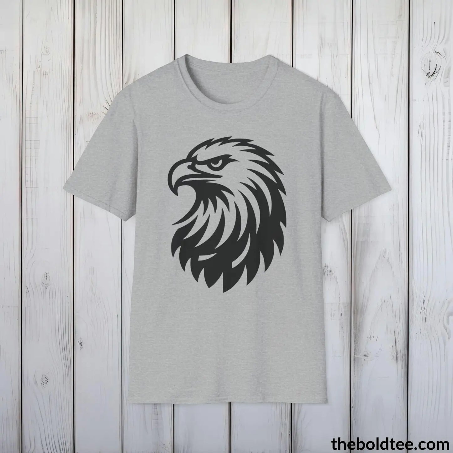 Eagle Tee - Casual, Sustainable & Soft Cotton Crewneck Unisex T-Shirt - 9 Bold Colors