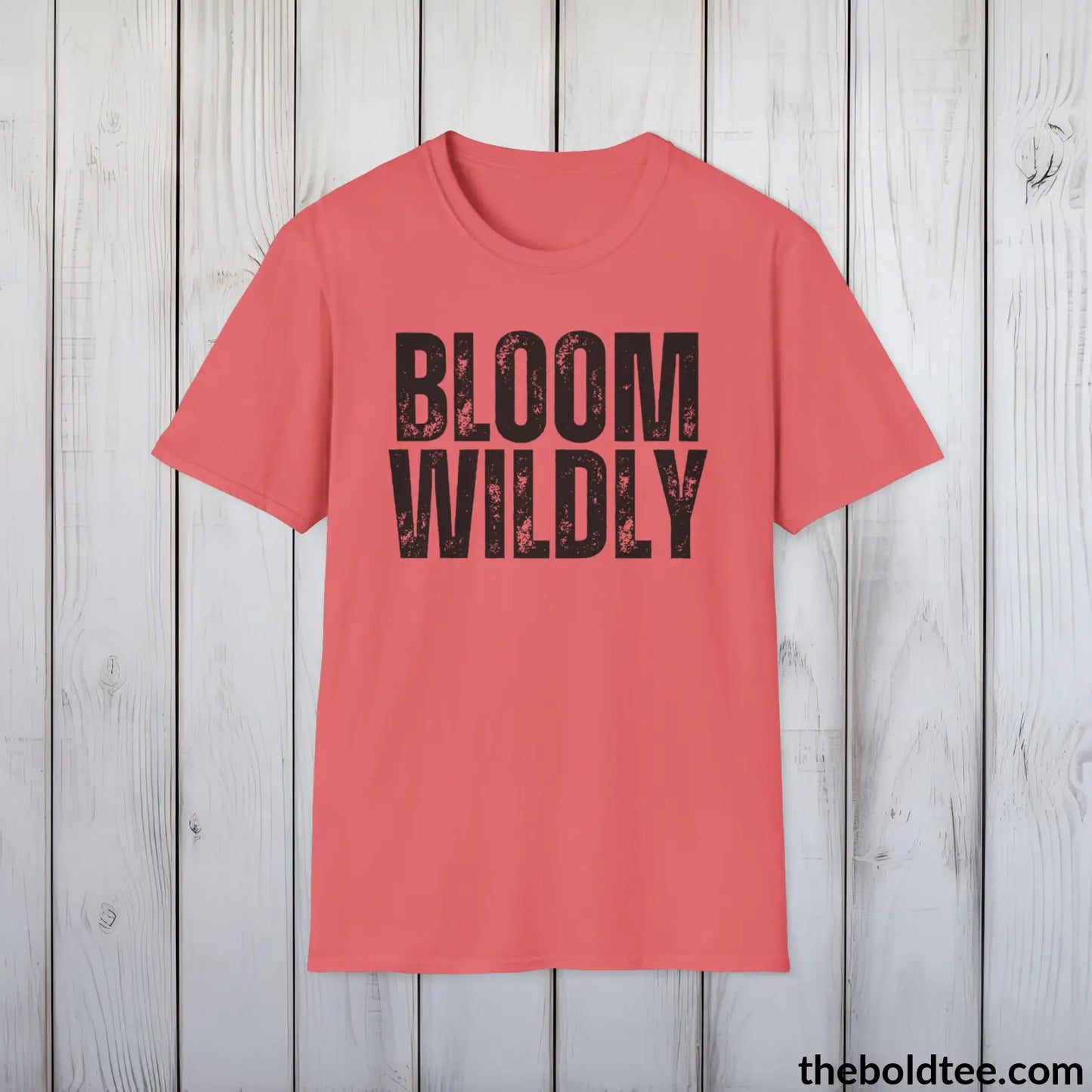 BLOOM WILDLY Gardening Tee - Soft & Strong Cotton Crewneck Unisex T-Shirt - 8 Trendy Colors