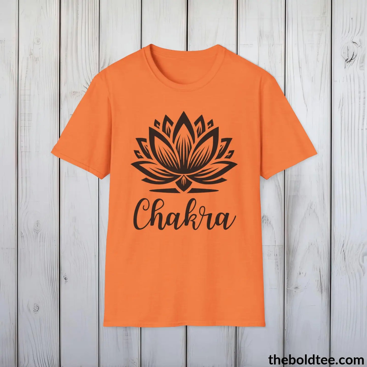 Chakra Yoga Tee - Sustainable & Soft Cotton Crewneck Unisex T-Shirt - 9 Bold Colors