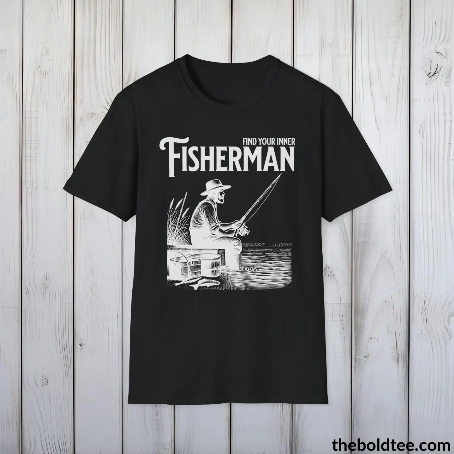 Find Your Inner Fisherman T-Shirt - Premium Fishing Graphic Tee - Fishing Gift For Fishermen - Sport Fishing T-Shirt - 9 Colors Available