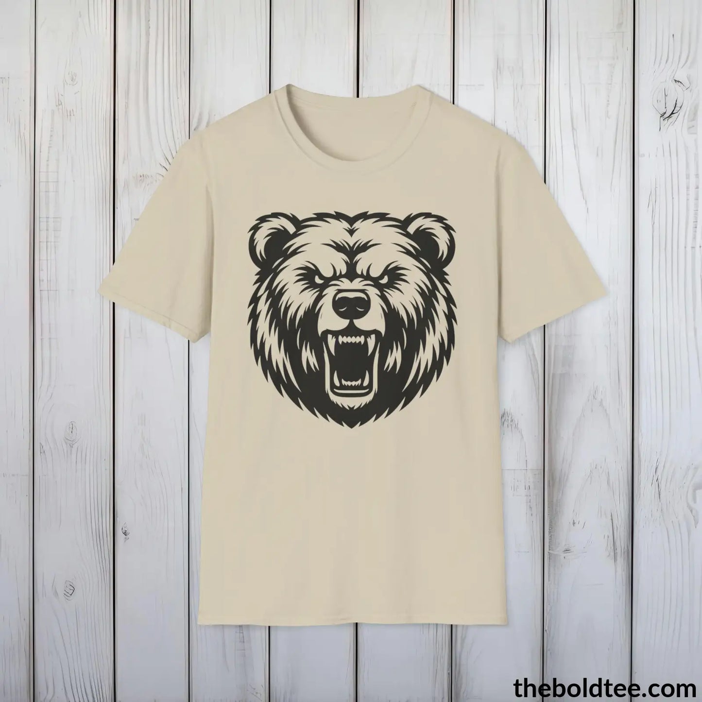 Bear Tee - Casual, Sustainable & Soft Cotton Crewneck Unisex T-Shirt - 9 Bold Colors