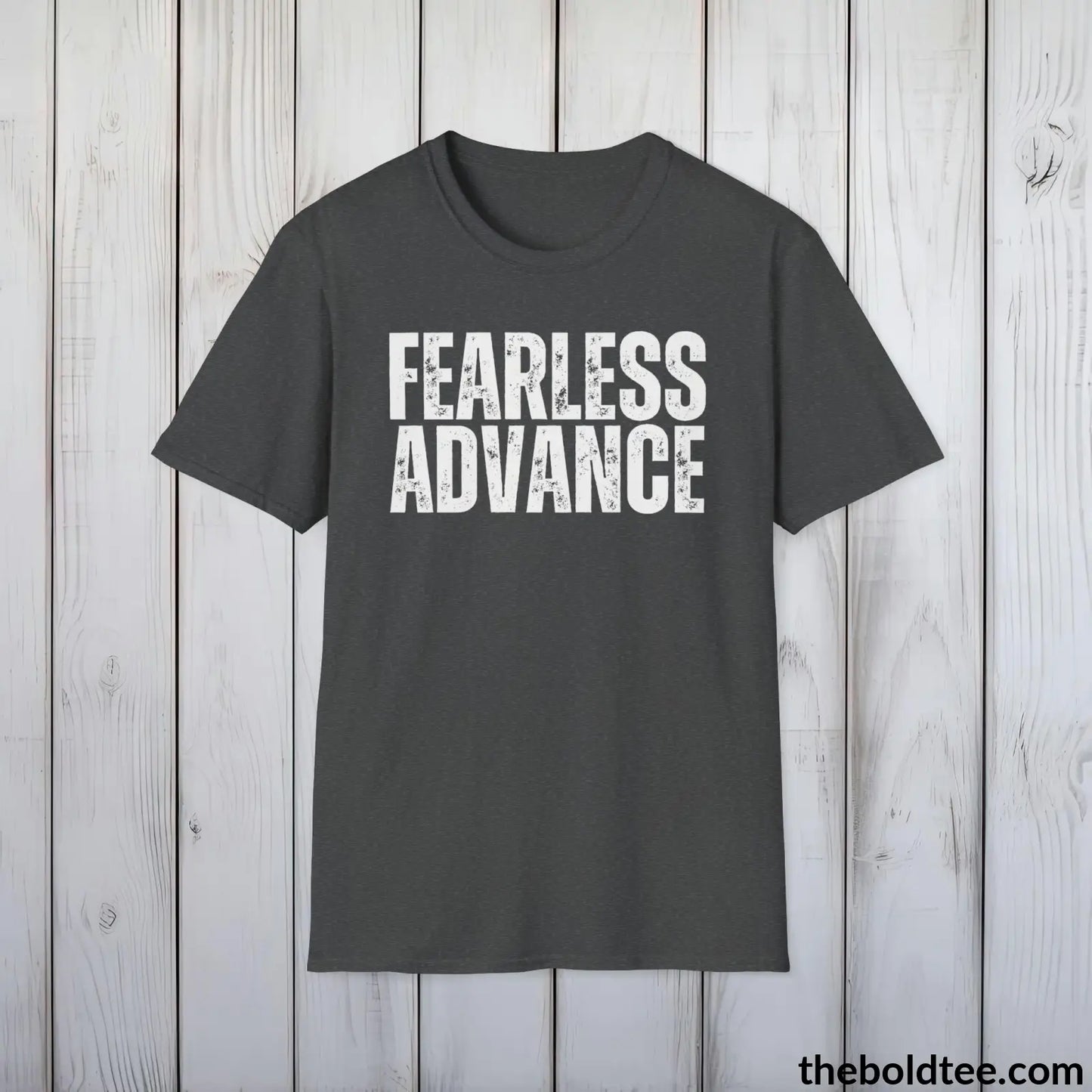 FEARLESS ASVANCE Military Tee - Strong & Versatile Cotton Crewneck T-Shirt - 9 Bold Colors