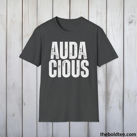 AUDACIOUS Tee - Casual, Sustainable & Soft Cotton Crewneck Unisex T-Shirt - 9 Bold Colors