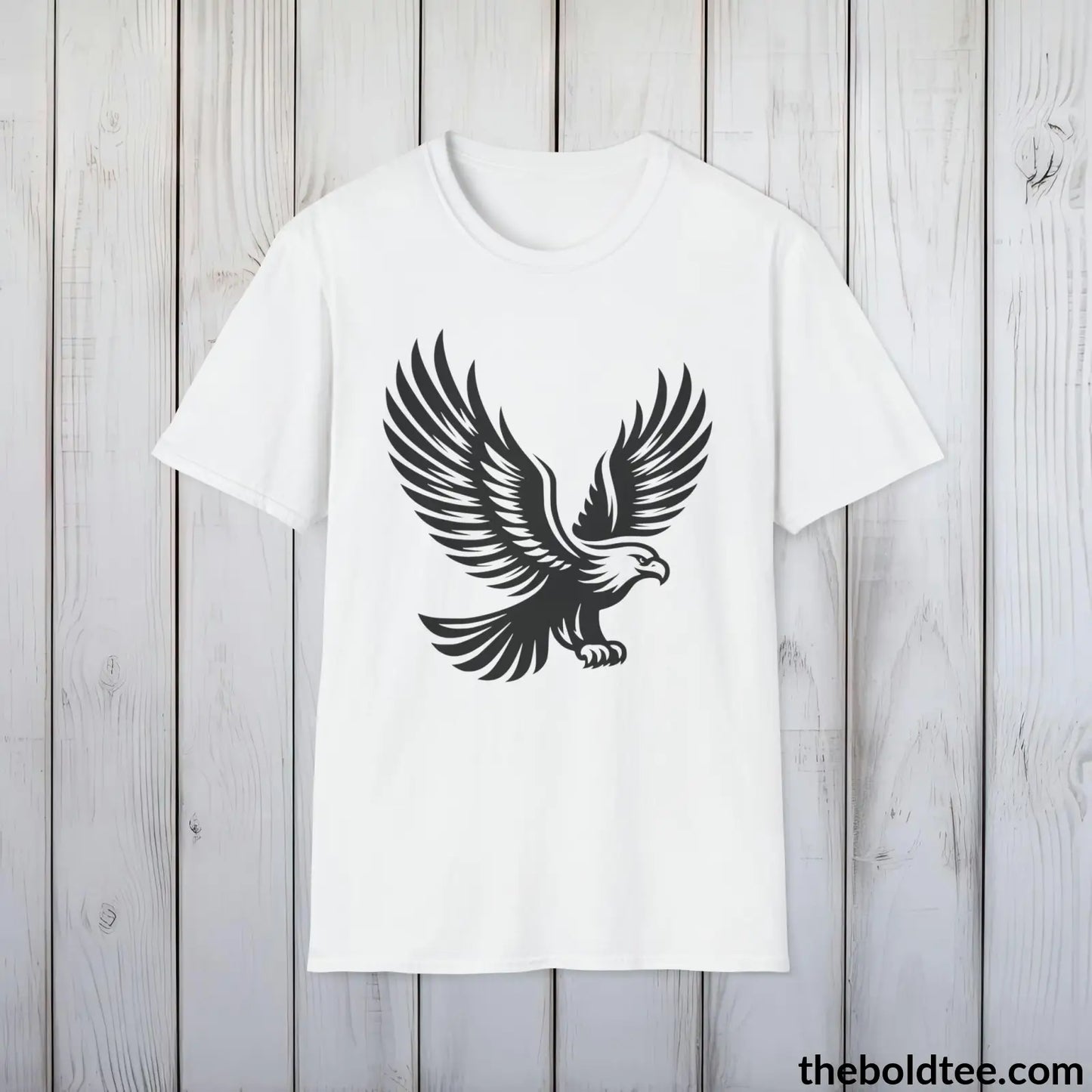 Eagle Tee - Casual, Sustainable & Soft Cotton Crewneck Unisex T-Shirt - 9 Bold Colors