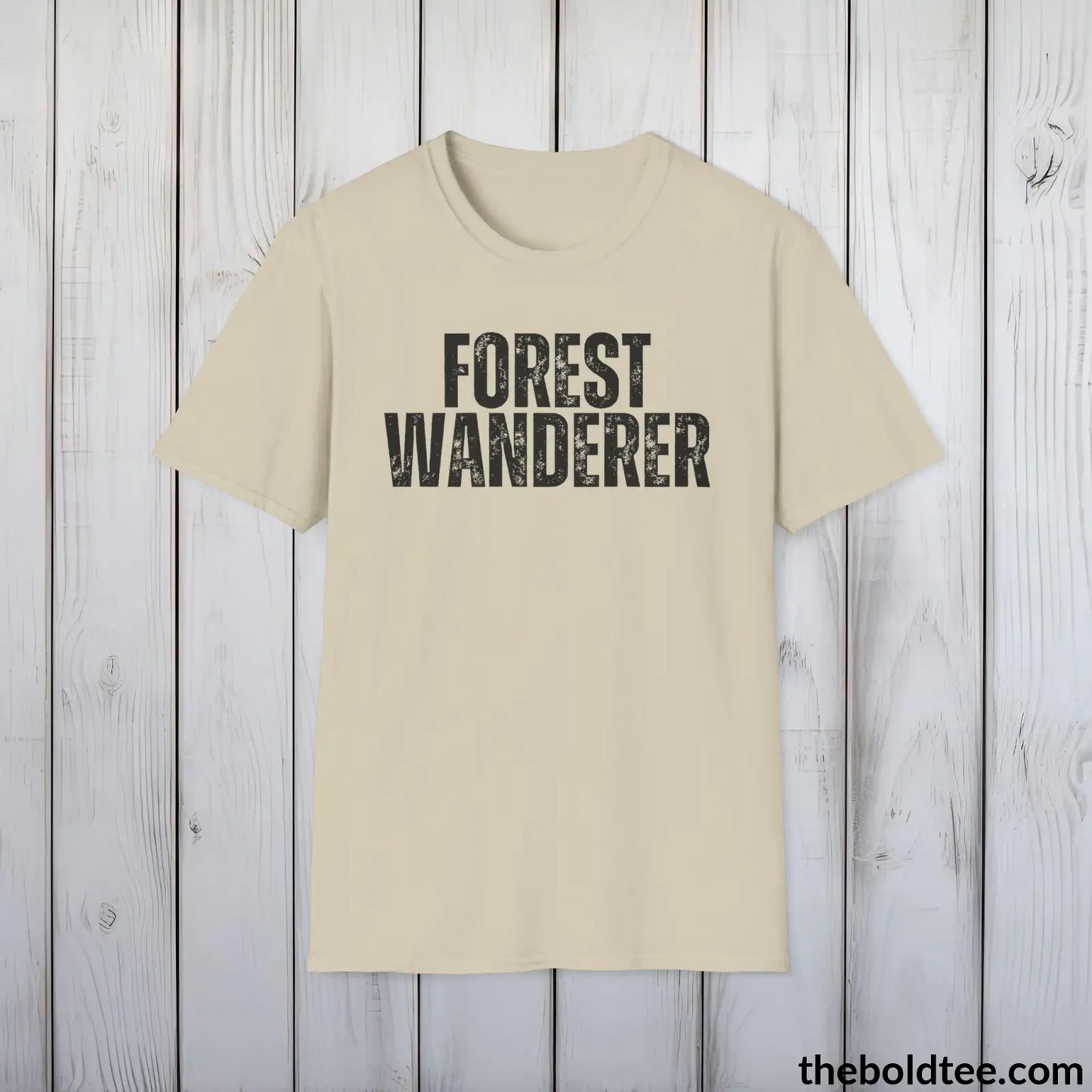 FOREST WANDERER Hiking Tee - Sustainable & Soft Cotton Crewneck Unisex T-Shirt - 8 Trendy Colors