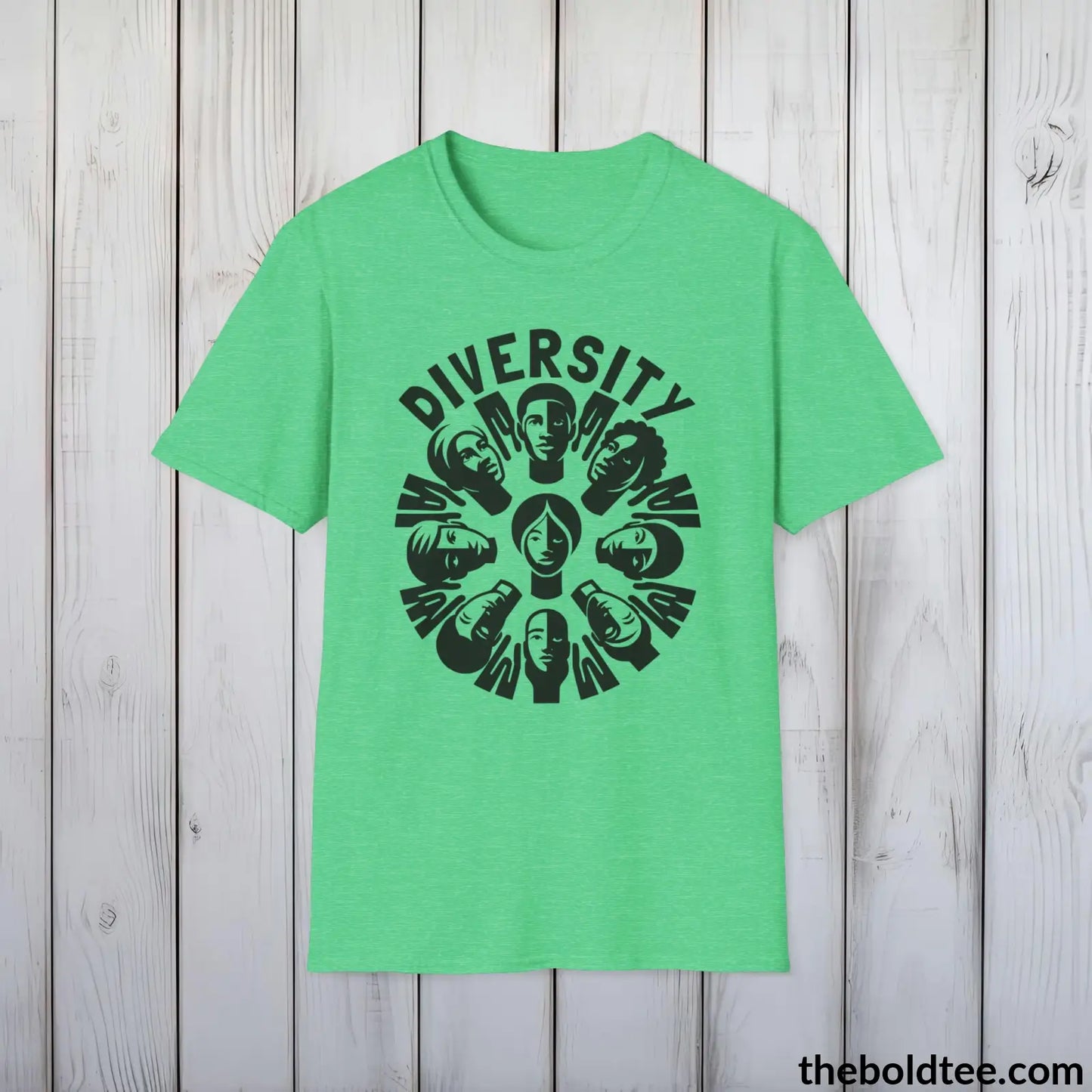 Diversity Awareness Tee - Sustainable & Soft Cotton Crewneck Unisex T-Shirt - 8 Trendy Colors