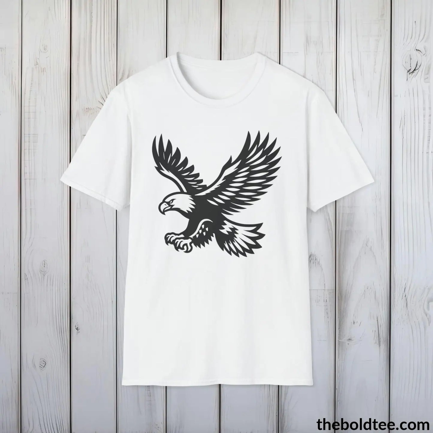 Eagle Tee - Casual, Sustainable & Soft Cotton Crewneck Unisex T-Shirt - 9 Bold Colors