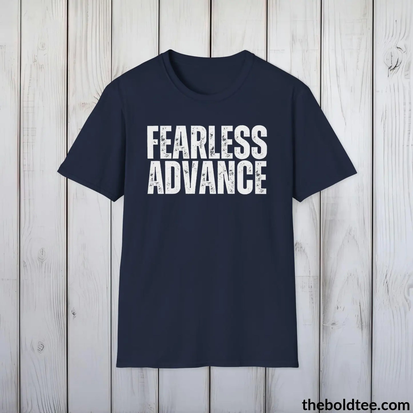 FEARLESS ASVANCE Military Tee - Strong & Versatile Cotton Crewneck T-Shirt - 9 Bold Colors