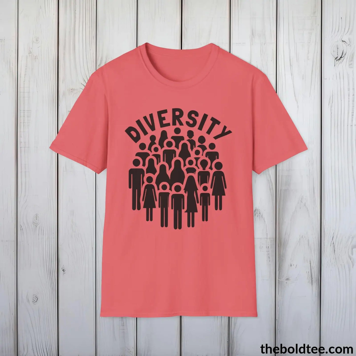 Diversity Awareness Tee - Sustainable & Soft Cotton Crewneck Unisex T-Shirt - 8 Trendy Colors