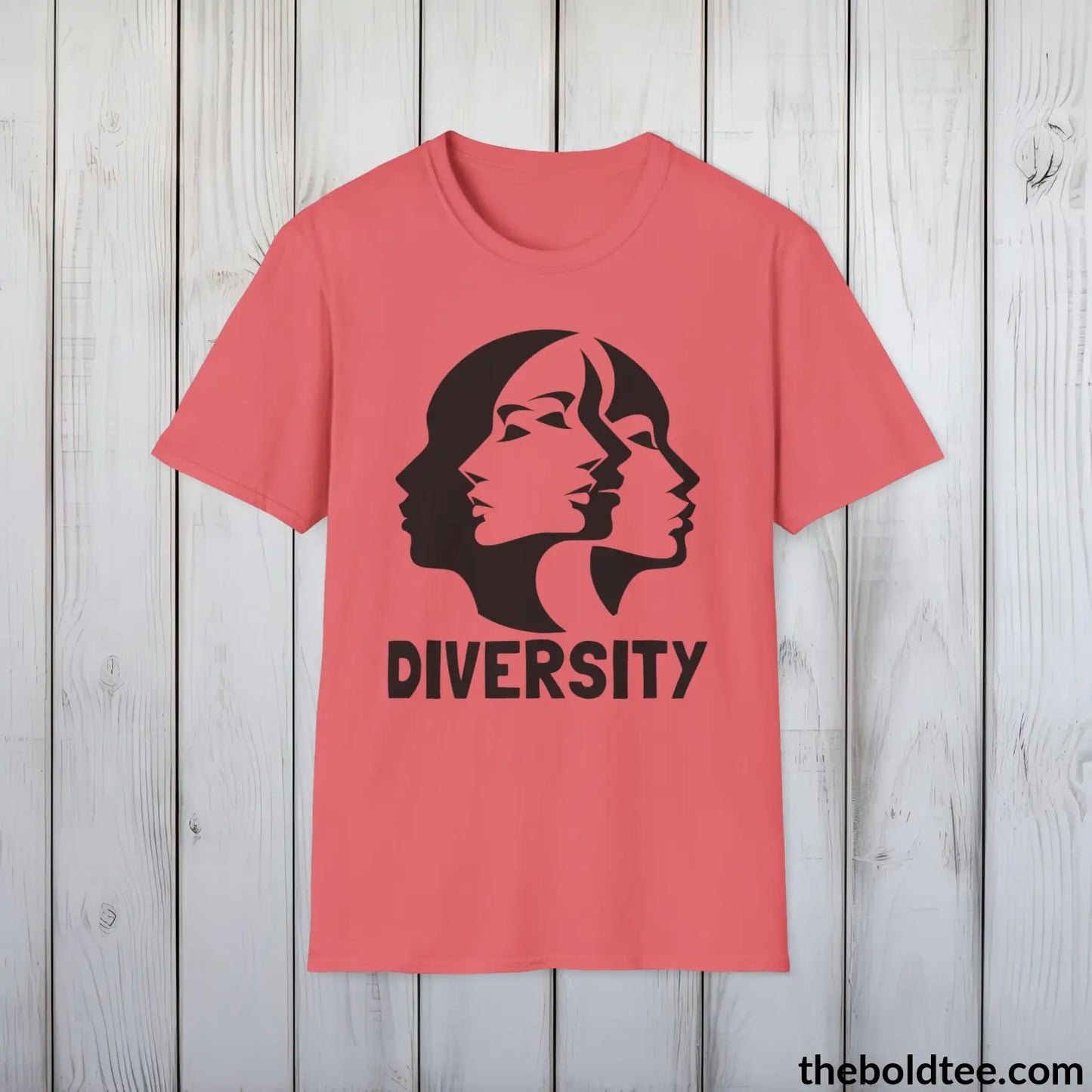 Diversity Awareness Tee - Sustainable & Soft Cotton Crewneck Unisex T-Shirt - 8 Trendy Colors