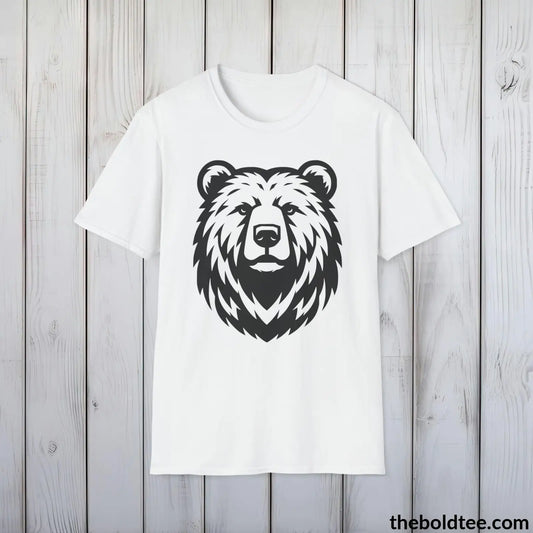 Bear Tee - Casual, Sustainable & Soft Cotton Crewneck Unisex T-Shirt - 9 Bold Colors