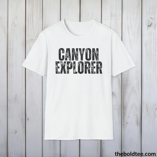 CANYONE EXPLORER Hiking Tee - Sustainable & Soft Cotton Crewneck Unisex T-Shirt - 8 Trendy Colors