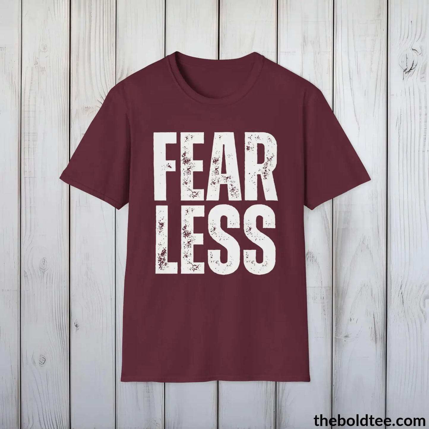 FEARLESS Tee - Casual, Sustainable & Soft Cotton Crewneck Unisex T-Shirt - 9 Bold Colors