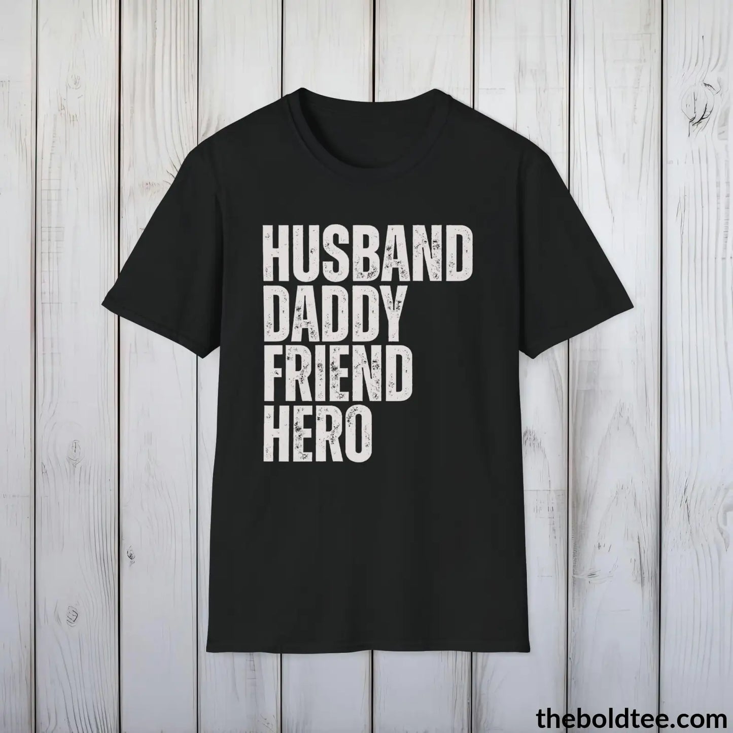 T-Shirt Black / S Ultimate Husband & Daddy Hero Tee - Husband Appreciation Shirt - Perfect Gift for Husband -  Partner Appreciation Gift for Him - 9 Colors