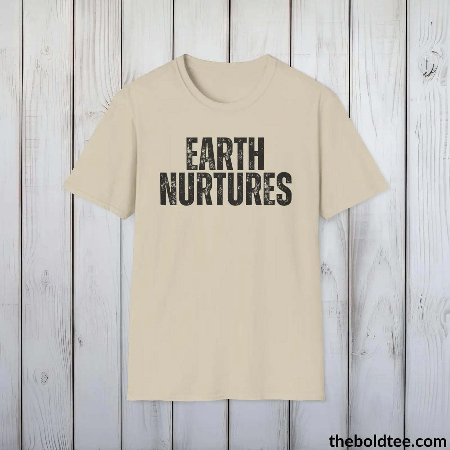 EARTH NURTURES Gardening Tee - Soft & Strong Cotton Crewneck Unisex T-Shirt - 8 Trendy Colors