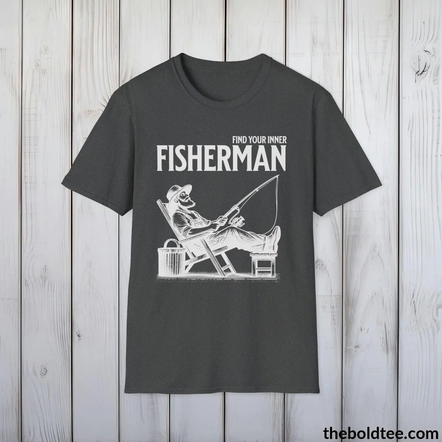 Find Your Inner Fisherman T-Shirt - Fishing Gift For Fishermen - Premium Fishing Graphic Tee - Sport Fishing T-Shirt - 9 Colors Available