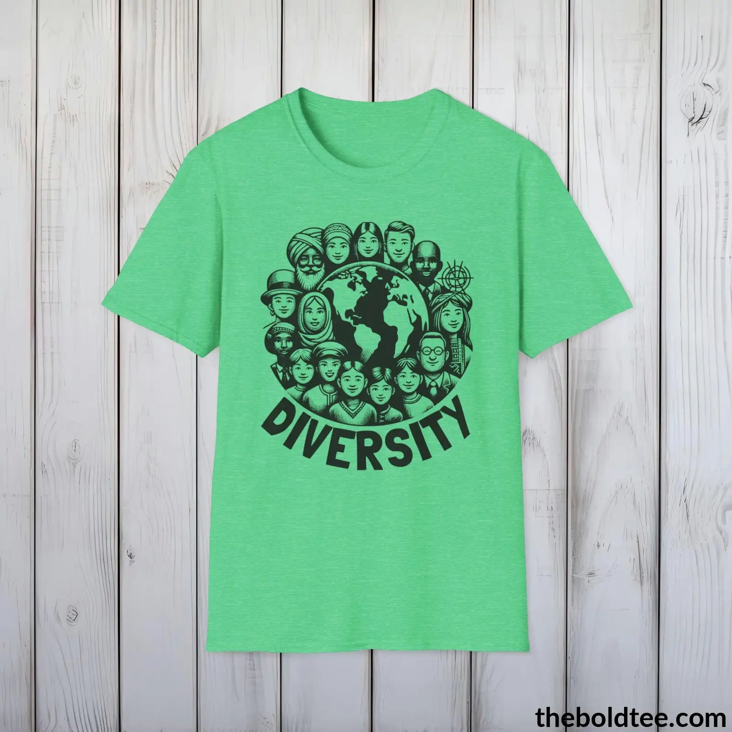 Diversity Awareness Tee - Sustainable & Soft Cotton Crewneck Unisex T-Shirt - 8 Trendy Colors