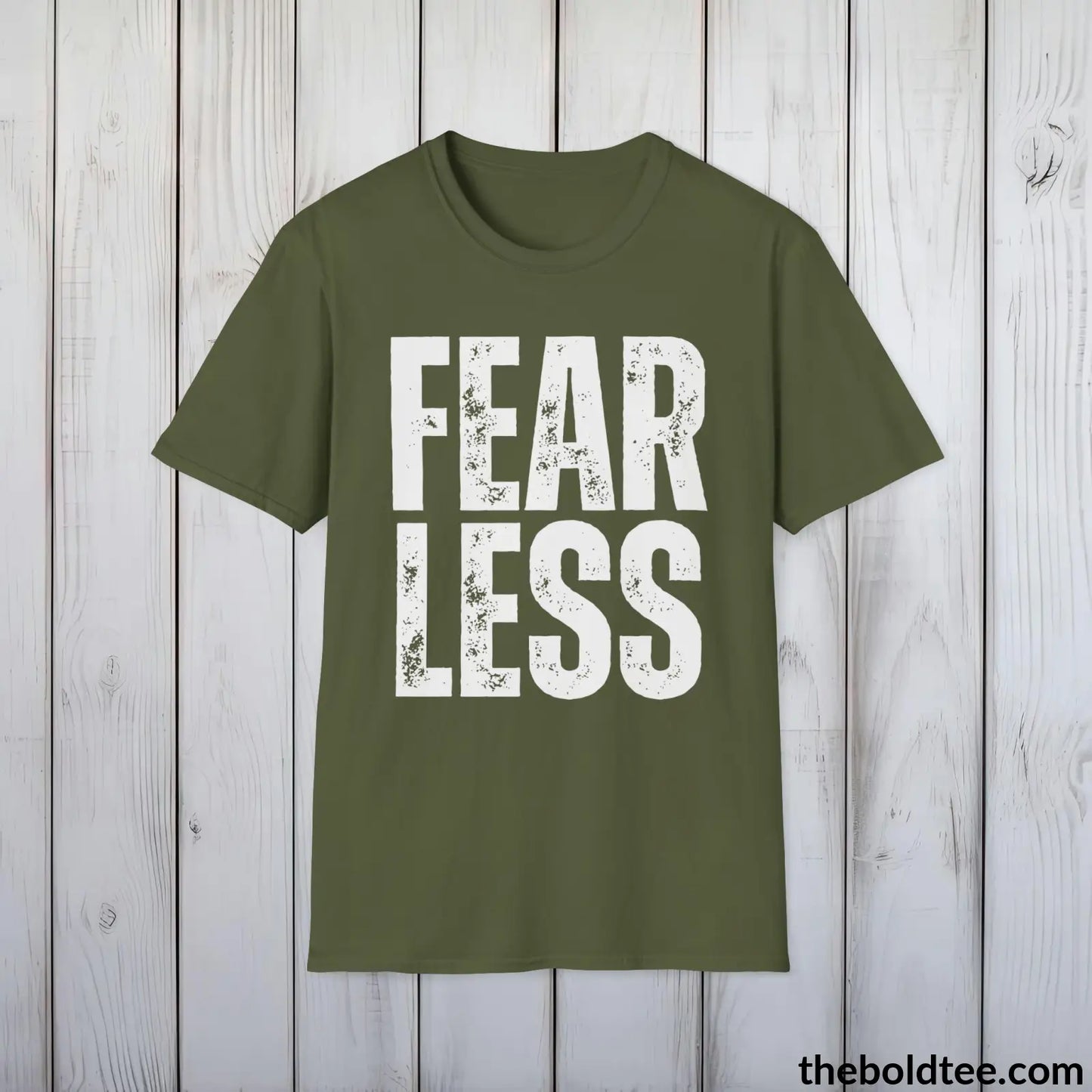 FEARLESS Tee - Casual, Sustainable & Soft Cotton Crewneck Unisex T-Shirt - 9 Bold Colors