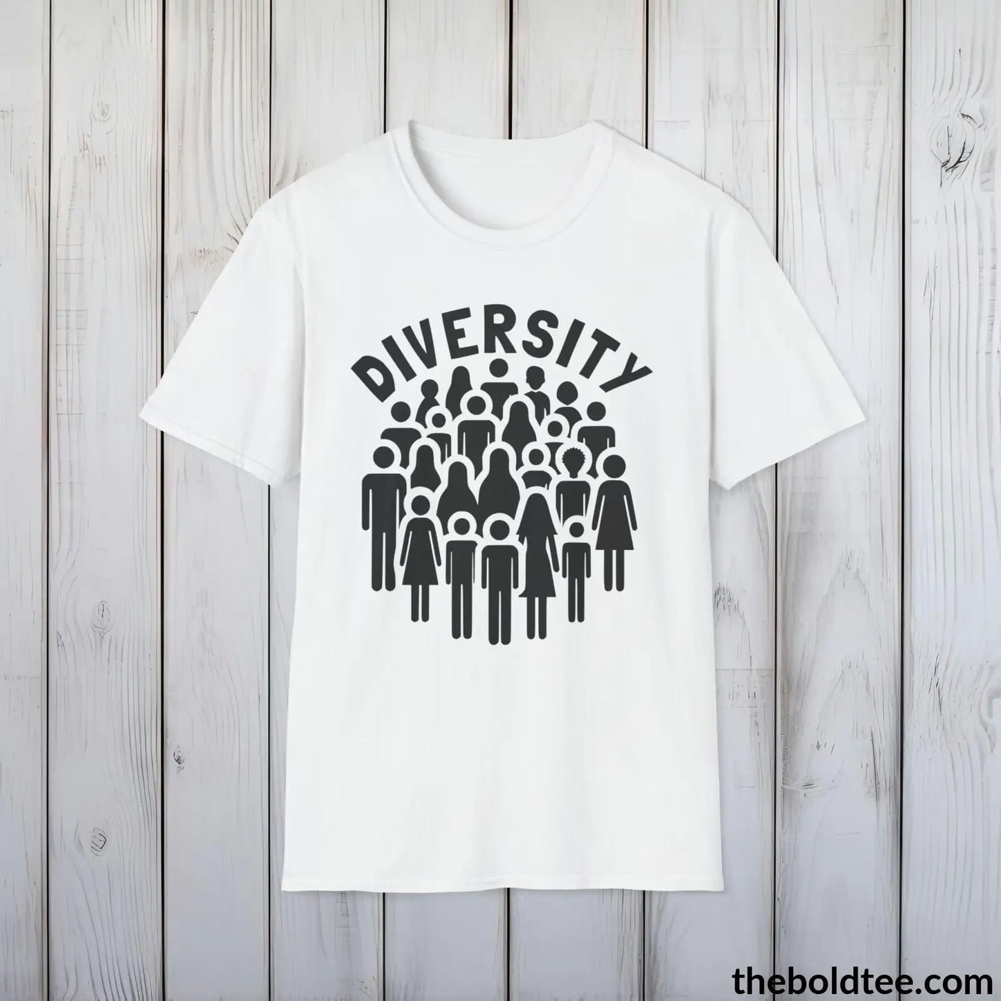 Diversity Awareness Tee - Sustainable & Soft Cotton Crewneck Unisex T-Shirt - 8 Trendy Colors