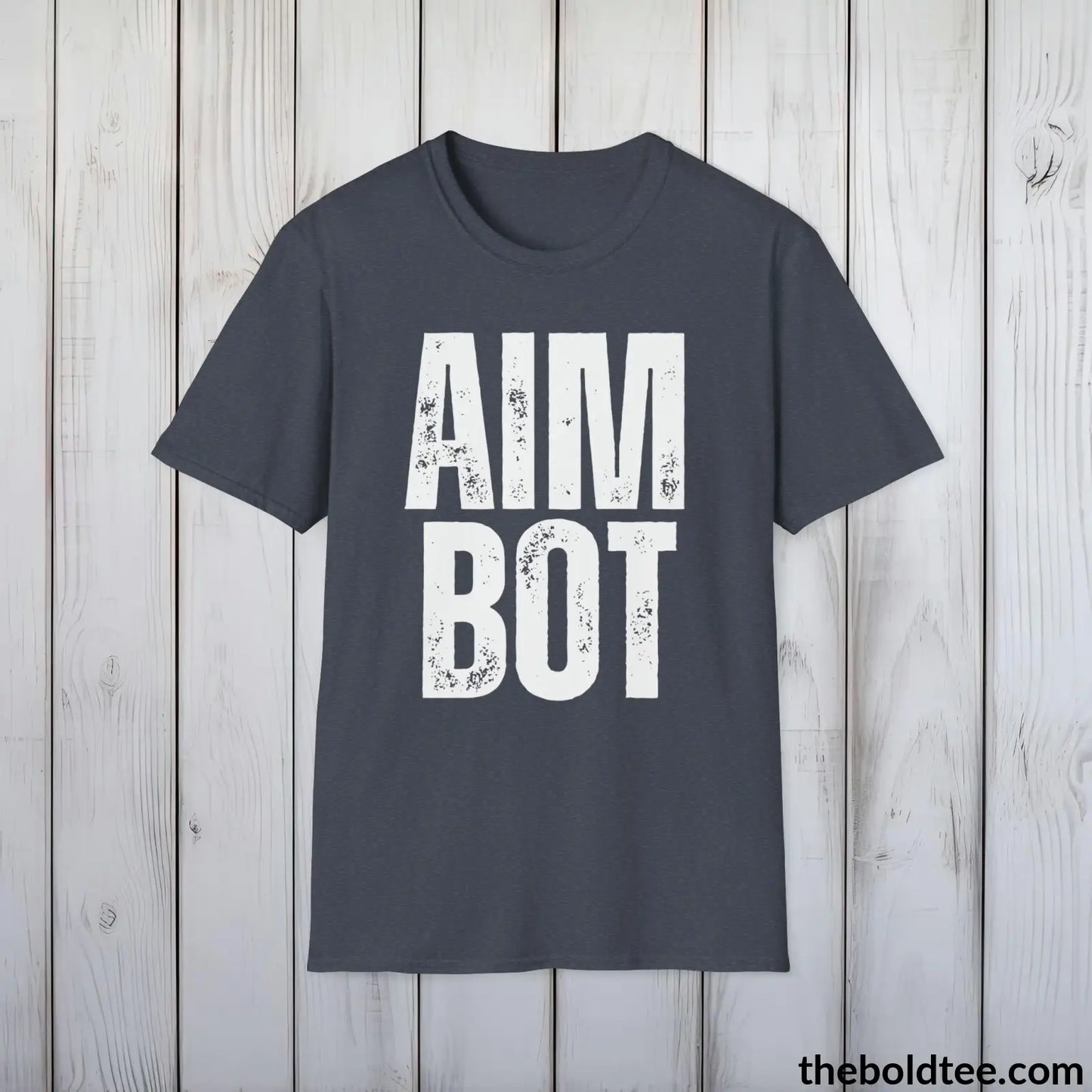 AIMBOT Gamer Tee - Sustainable & Soft Cotton Crewneck Unisex T-Shirt - 9 Bold Colors