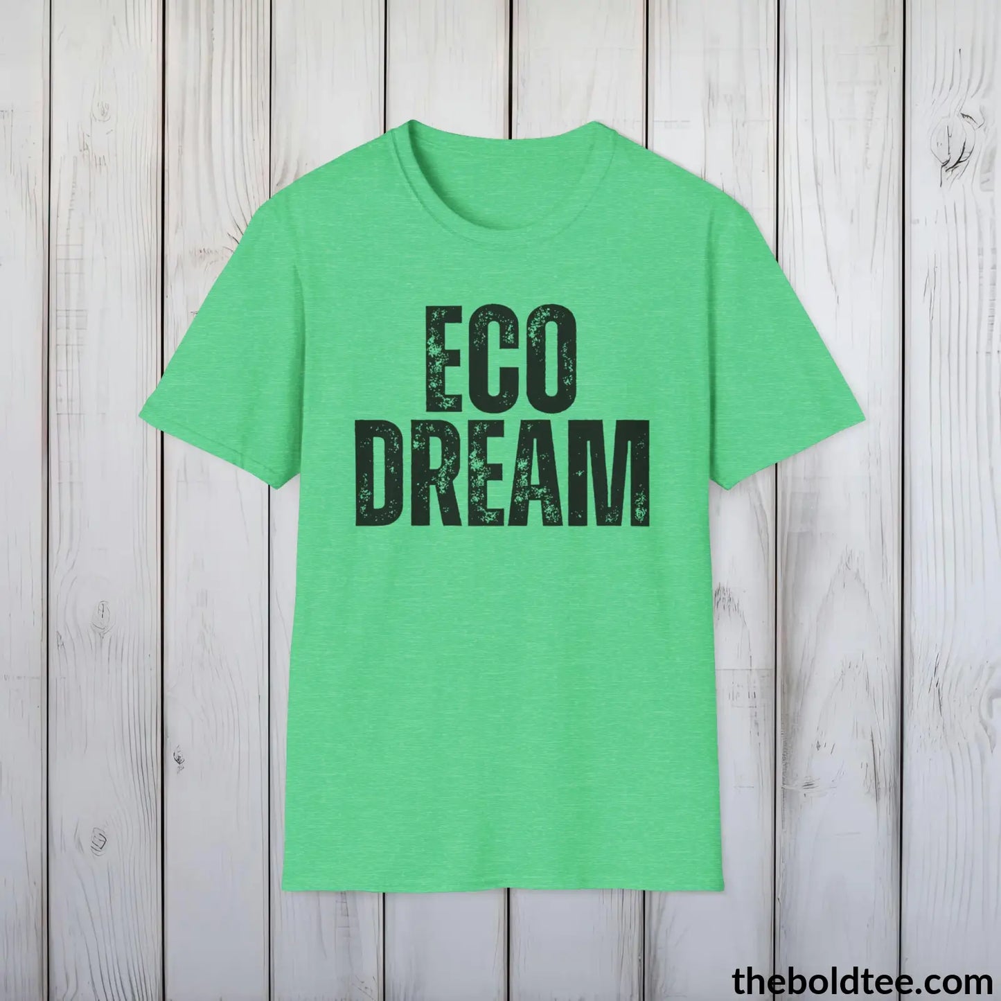 ECO DREAM Tee - Casual, Sustainable & Soft Cotton Crewneck Unisex T-Shirt - 9 Bold Colors